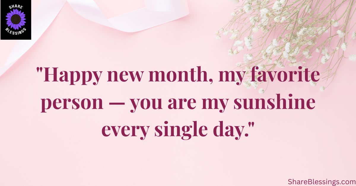 New Month Wishes for My Love
