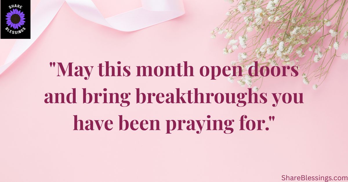 New Month Wishes for My Love