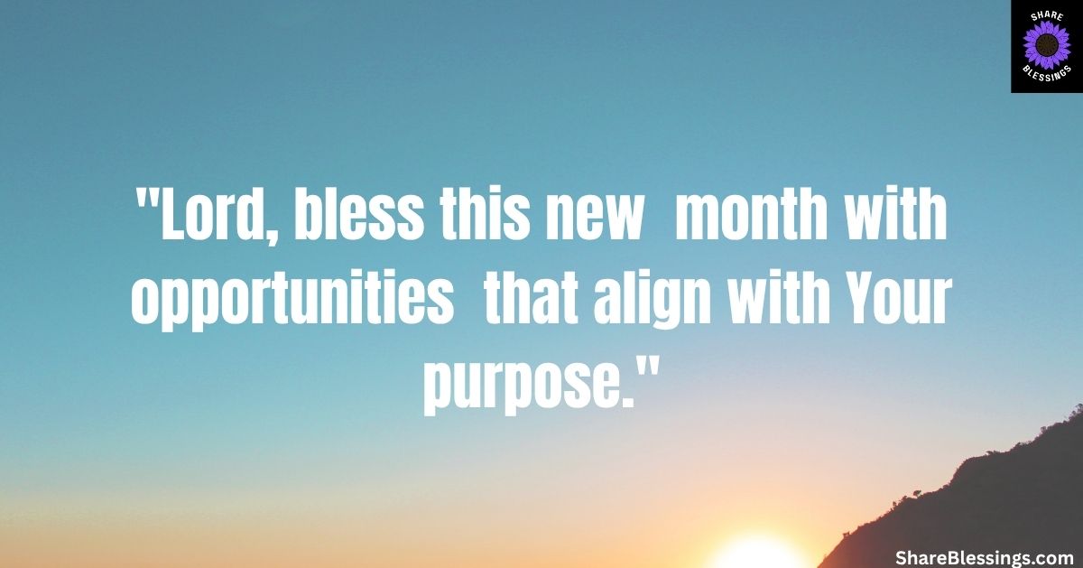 New Month Prayer Messages for July