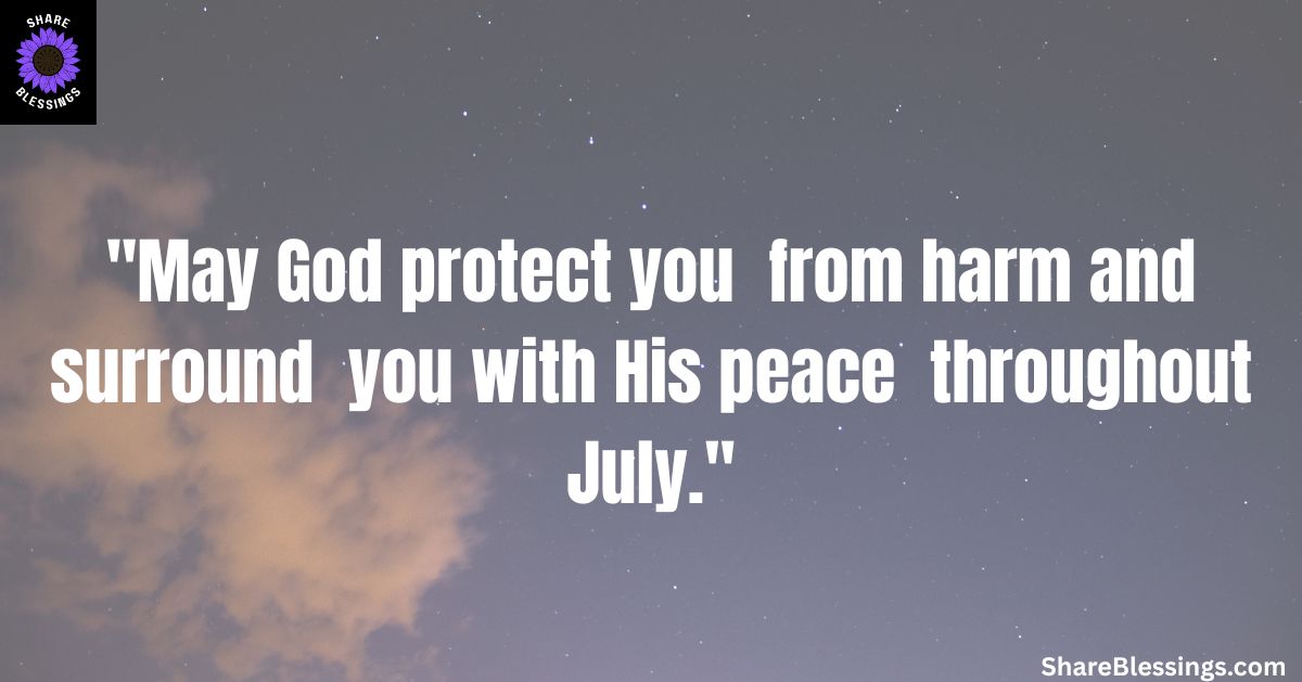 New Month Prayer Messages for July
