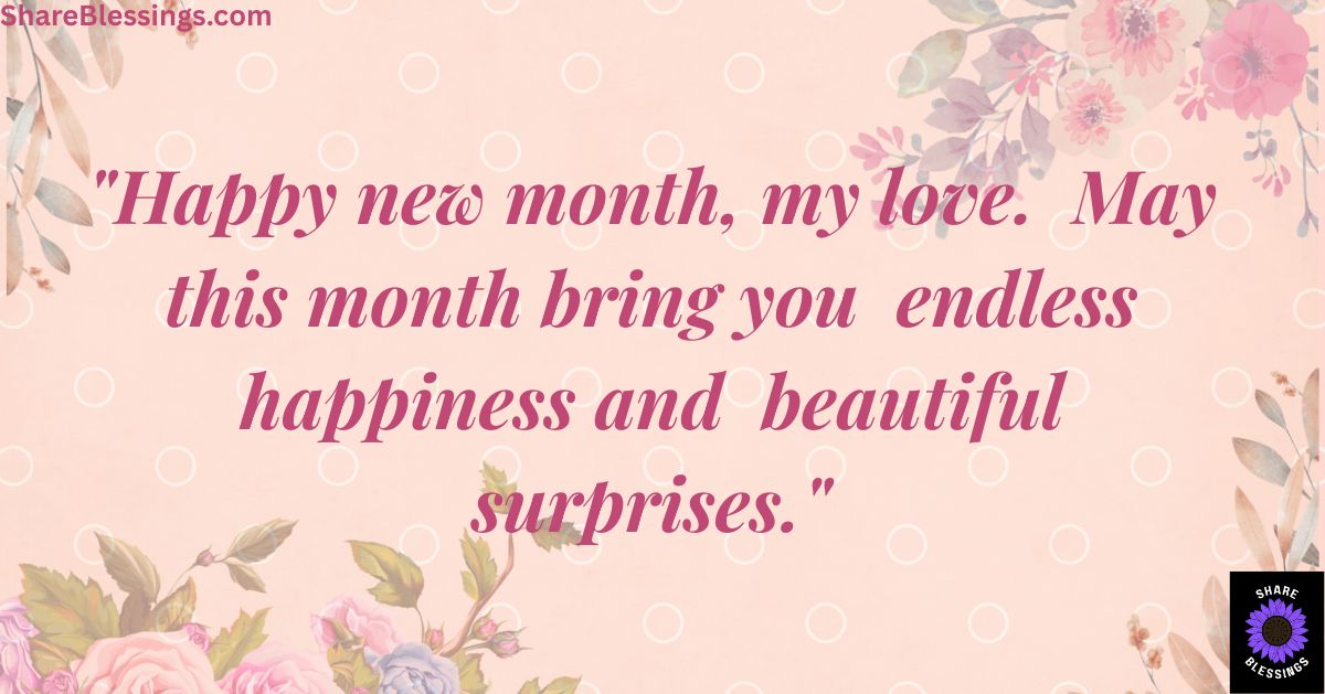 Happy New Month Prayers to My Boyfriend