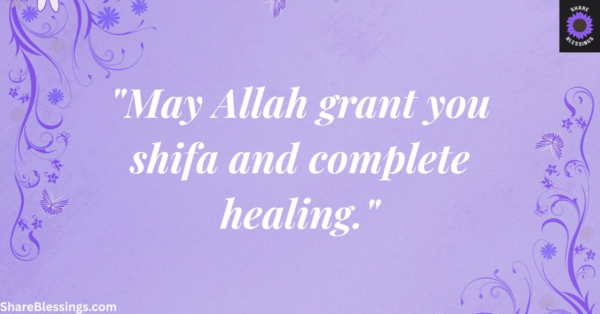 Get Well Soon Blessings