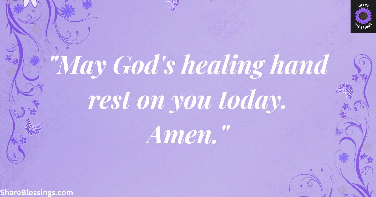 Get Well Soon Blessings