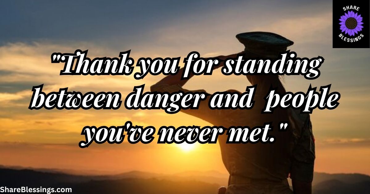 Thank You Messages for Military Service