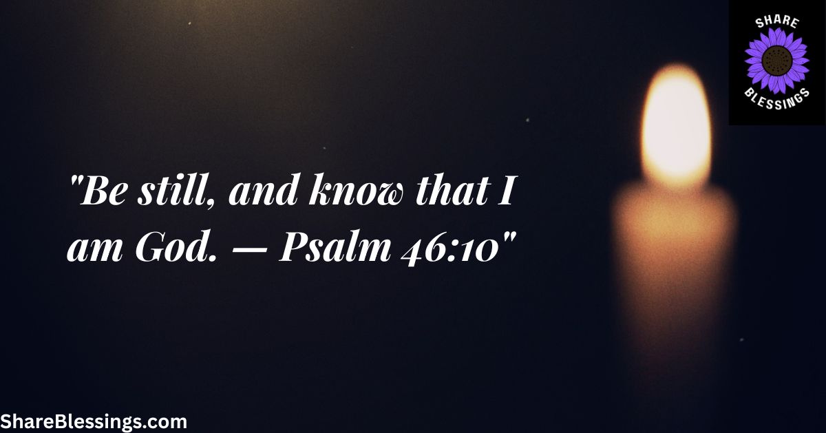 African American Friday Blessings and Scripture — single lit candle in dark quiet room