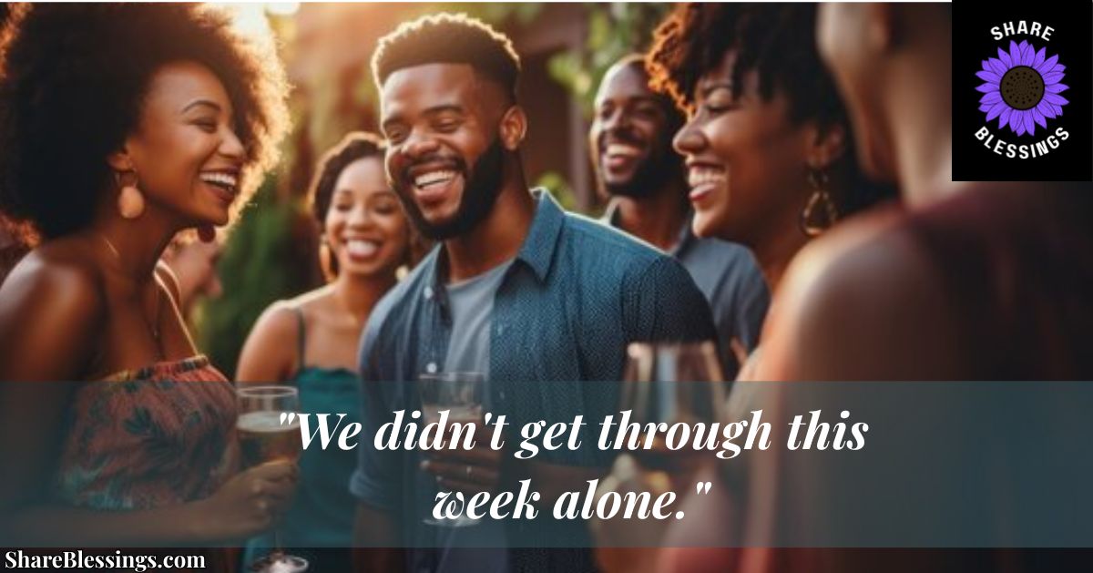 African American Friday Blessings for Church and Community — friends laughing together outdoors