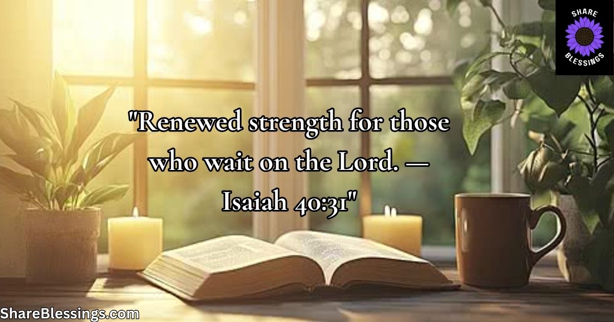 Monday Afternoon Prayers for Strength and Peace — open Bible with candles by sunlit window