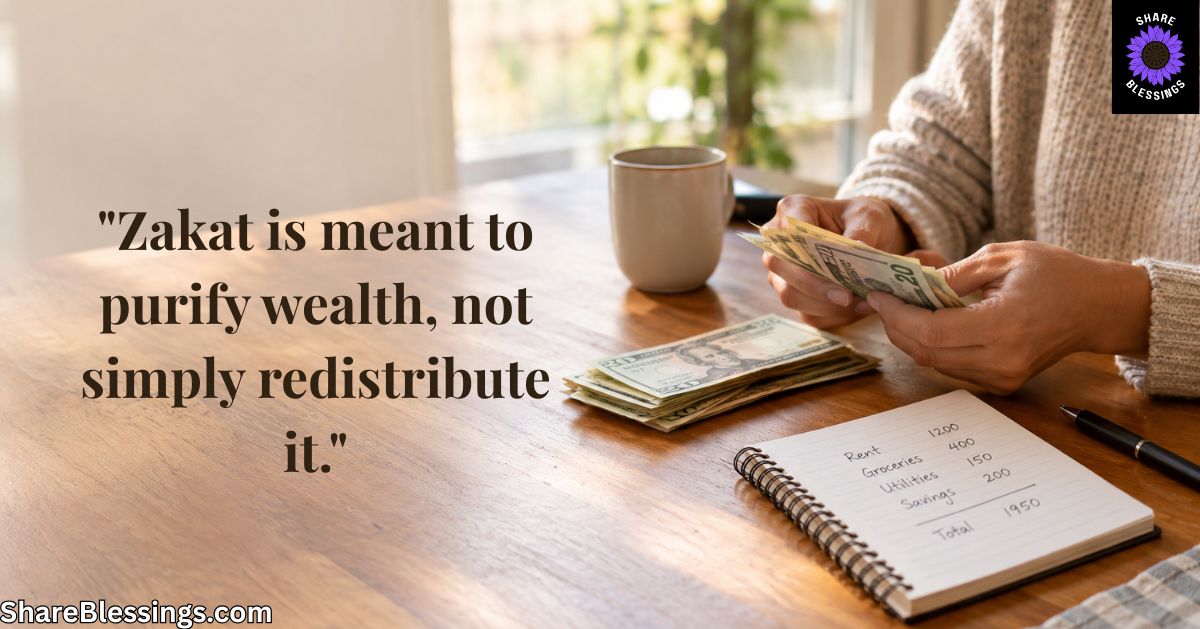 Hands counting cash beside a notebook with handwritten budget calculations