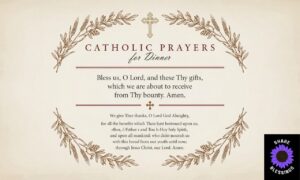 Catholic Prayers for Dinner