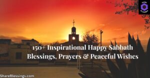 Sunset behind a small church, symbolizing peace and Sabbath worship