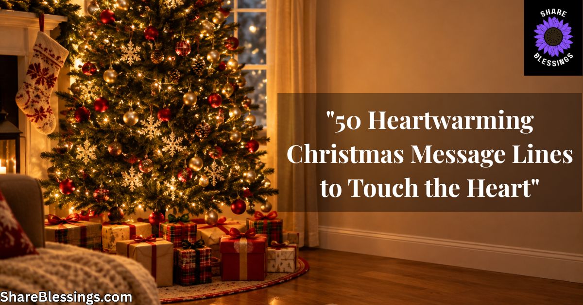 Decorated Christmas tree with wrapped gifts and a stocking in a cozy living room