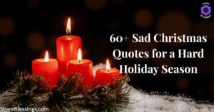 Sad Christmas Quotes for a Hard Holiday Season — red candles in snow